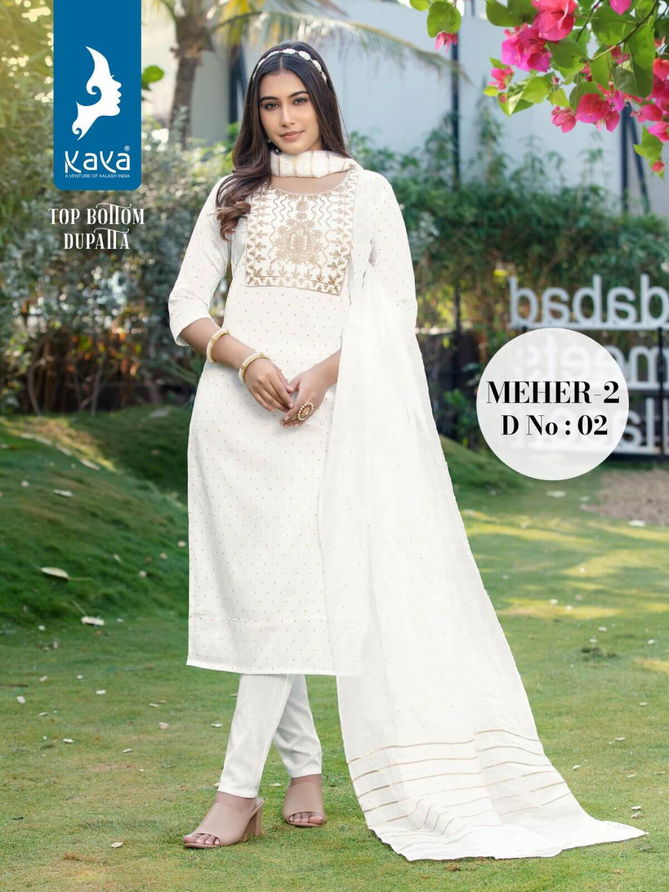 Meher 2 By Kaya Readymade Designer Salwar Suits Catalog